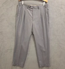Lauren Ralph Lauren Dress Pants Mens Fits 36x32 Gray Pleated  Office Business