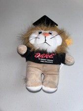 Vintage 1990s DARE to Resist Drugs Lion Stuffed Animal Plush D.A.R.E. Graduation
