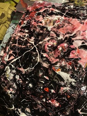 Musk Yai Abstract Painting Canvas 2026 Ready 2 Hang Art Diver Down