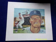 DON DRYSDALE BROOKYLN DODGERS PRINT