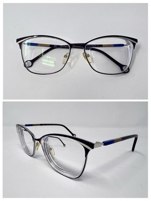 Carolina Herrera VHE192K Eyeglass Frames Only 53-15-140 OE60 Purple