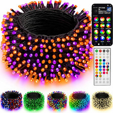 66FT 200 LED Smart Color Changing Christmas Halloween Lights