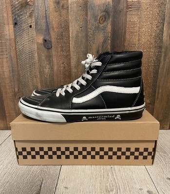 RARE Mastermind Japan X Vans Sk8 Hi 2016 Premium Leather Size 10