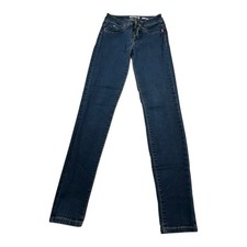 YMI Jeans WannaBettaButt Mid Rise Skinny Stretch Blue Denim Women's Size 7