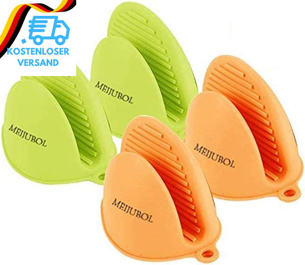 Silikon Ofenhandschuhe & Topflappen 2Er-Set – HitzebestäNdig Bis 230 °C (446 °F)-image