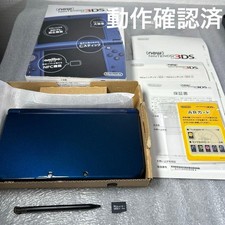 NINTENDO New 3DS LL XL Console Stylus w/Box Metallic Blue Operation Confirmed