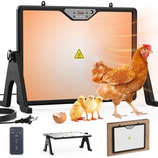Chicken Coop Heater Brooder Plate, 180W Dual-Heating Chicken Heater Built-in ...
