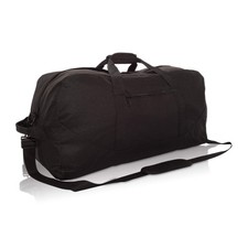 25" Big Adventure Large Gym Sports Duffle Bag in Black