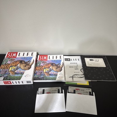 Sim Life The Genetic Playground Big Box IBM PC Game Manual And 2 Floppy Disks