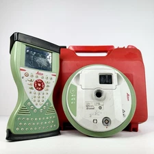 LEICA GS08 PLUS & CS15🛜| GPS RECEIVER & DATA COLLECTOR + BATTERIES | EXCELLENT✨