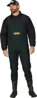 Men'S Amphib Neoprene Waterproof Fishing Bootfoot Chest Wader for Fishing, Cleat