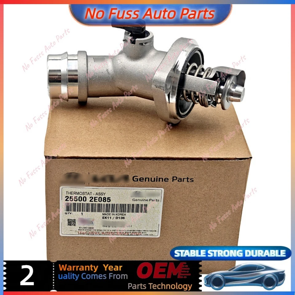 Unidad de termostato OEM 25500-2E085 para Hyundai Elantra Kona Veloster 2017-2021 Foto 3 de 4