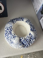 Jacqui Seller Signed Hand Painted Sea Shell Candle Holder Made in Scotland