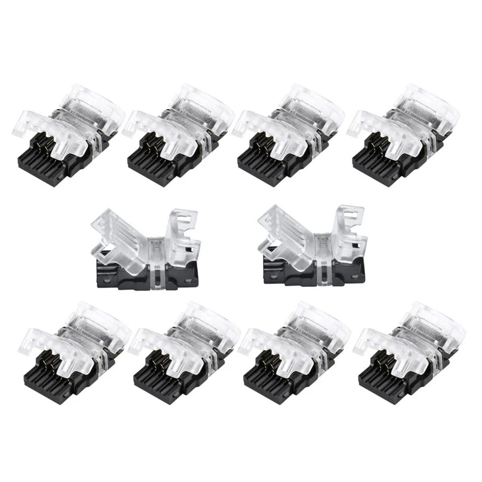 4-Pin LED Strip Light Connector 10mm for RGB 5630 IP65 Waterproof Wire Cable - Image 4 of 4