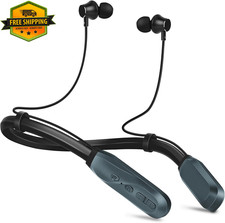 Neckband Bluetooth Headphones 200H Playtime Wireless Earbuds Waterproof
