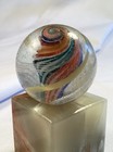 LARGE Antique German Latticino Ribbon Swirl Core Marble 1 3/8” — photo 5