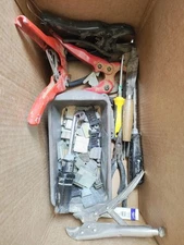 Lot Of Tools And Misc Hardware - PVC Cutters, Pliers, Chisel, Screwdrivers