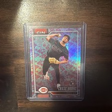 2026 Topps Holiday Flowers #312 Chase Burns Cincinnati Reds 16/50