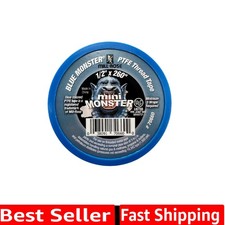 Monster Roll PTFE Thread Seal Tape - Blue, 1/2" x 260" - High Strength Sealing