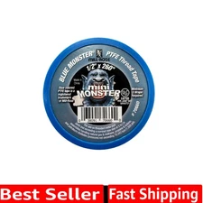 Monster Roll PTFE Thread Seal Tape - Blue, 1/2" x 260" - High Strength Sealing