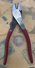 Klein Tools D248-8 Diagonal Cutting Pliers Angled Head 8" USA 