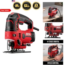 Jig Saw Corded Electric 6 Amps Wood Cutting Power Tool with Adjustable Bevel