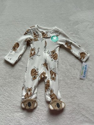 Carters Child Of Mine Baby Unisex Koala Print Sleep N Play OnePiece Size Preemie