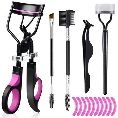 Eyelash Curlers Eyebrow Brush Kit for w Lash Curler, Eyelash Comb Seperator