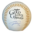 Yuli Gurriel Autographed Gold Glove Award Baseball JSA COA Houston Astros