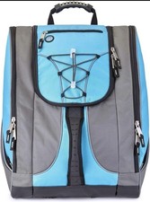 Athalon 330 Everything Ski Snowboard Boot Bag/Backpack Travel Gray/Teal Blue NEW