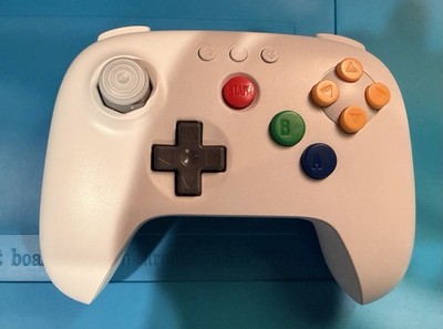 8BitDo 64 Bluetooth Controller (White) w/ Official Color Button Mod