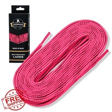 UICE Waxed Hockey Skate Laces Quad Ice Roller Multiple Sizes Colors