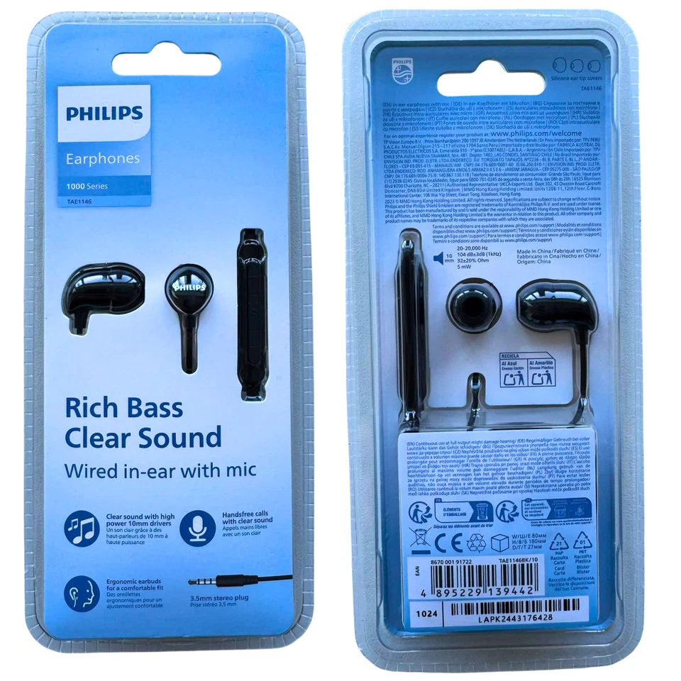 Philips 3.5mm Jack Headphones Earphones Wired for iPhone, iPad, Computer/Samsung - Image 4 of 4