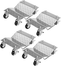 Car Dolly Wheel Tire Dolly 4pcs Heavy Duty Skate Auto Repair Dolly 6000lb Brakes