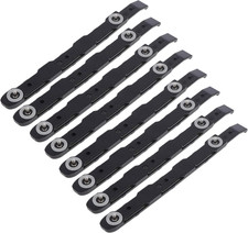 8 Pack Black Chassis Hard Drive Mounting Plastic Rails Durable Anti-Scratch HDD