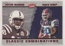 2003 Fleer Tradition Classic Combinations Red Peyton Manning Travis Henry x5u