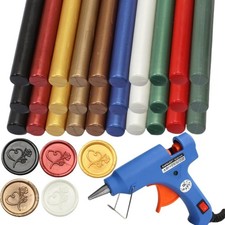 Wax Seal Gun Kit Sealing Wax Sticks 30P with Glue Gun Wax Seal Kit, Atopbb 30...
