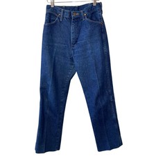 Wrangler Vintage Style High Waisted Straight Leg Hemmed Western Wear Jeans Sz 5