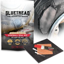 GlueTread Sidewall Tire Repair Kit - Off-Road Tire Patch Kit for ATV and UTV ...