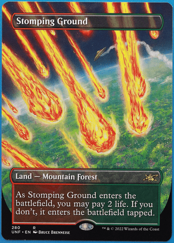 Stomping Ground (Borderless) Unfinity NM Extended / Full Art (506794) ABUGames - Picture 1 of 2