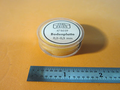 Mikroskop Teil Bodenplatte 0.2-0.3 MM Carl Zeiss Deutschland Bin #21