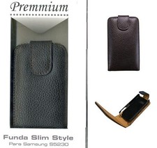Housse Samsung S5230 Premmium marron foncé