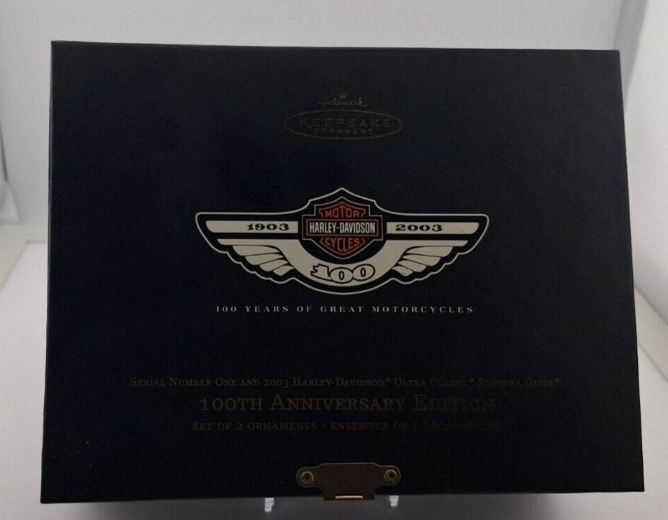 Harley Davidson Motorcycles Hallmark Keepsake 100th Anniversary 2003 ornaments