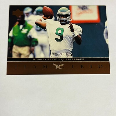 1996 Upper Deck NFL Football Team Trio #TT42 Rodney Pete
