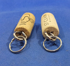 Floating Keychain Boat keys Swimming Pool Vintage Wine Cork Keyring lot Of 2