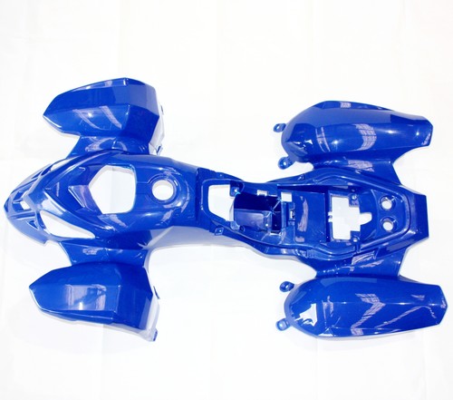 BLUE Plastics Fairing Fender Guards Kit Seat Fuel Tank 125cc Quad Dirt Bike ATV - Picture 2 of 6