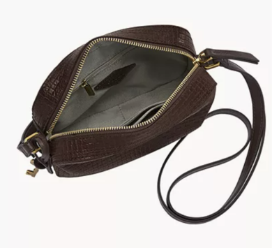 ZOOT レコードバック Fossil Women's Liza Camera Bag Espresso/Brown ZB1771206 Zip