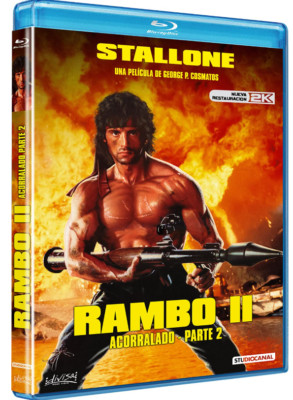 Rambo: Acorralado II (2ª Mano) Sylvester Stallone BLU-RAY (Región B) A-24