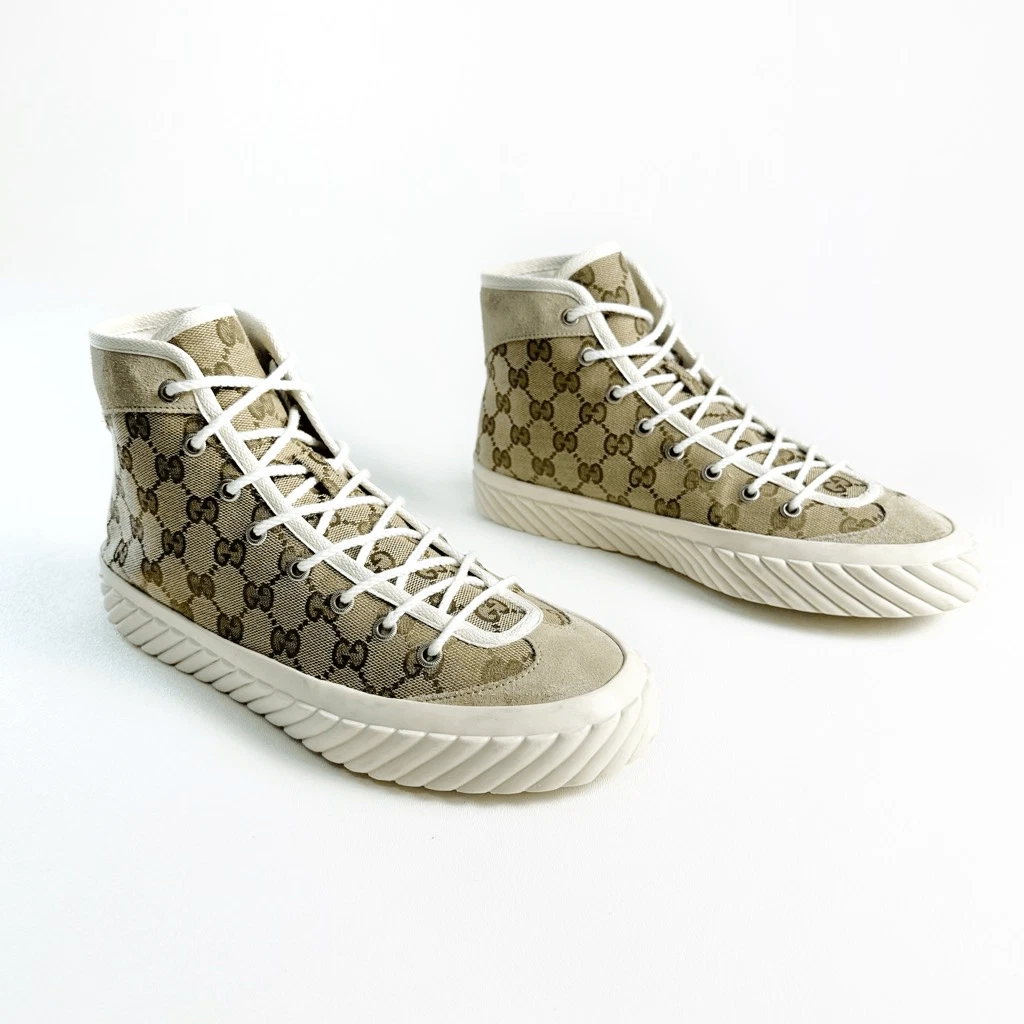 Baskets GUCCI Tortuga GG Supreme taille femme 9,5 chunky haut