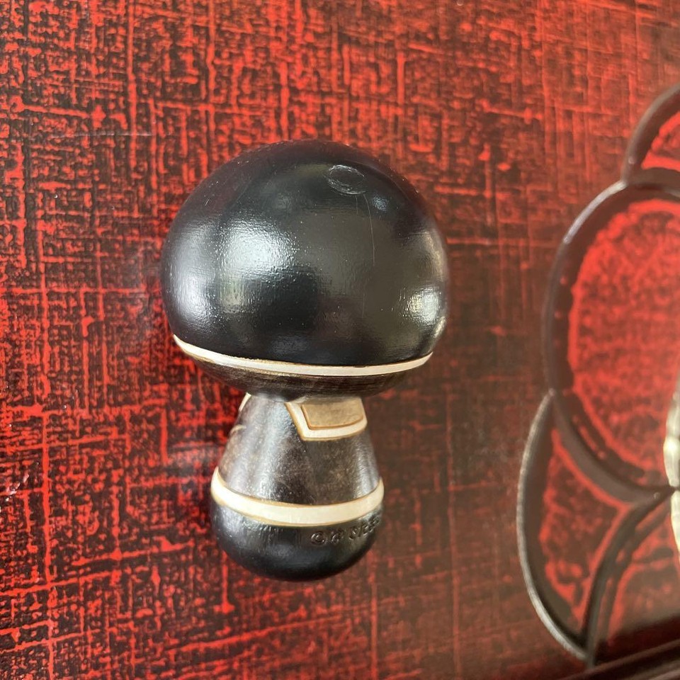 Japanese Doll Kokeshi Usaburo Warsman Boiled Egg Traditional Craft eBay